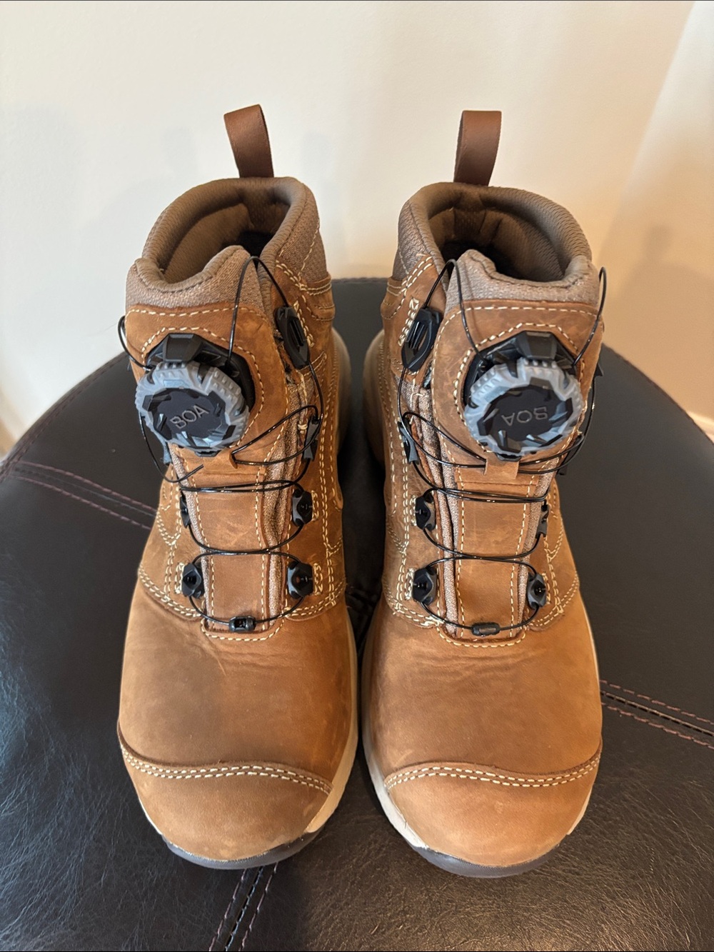 Red Wing 2459 Women’s BOA-Laced Tan Lace-Up Boots 8 D